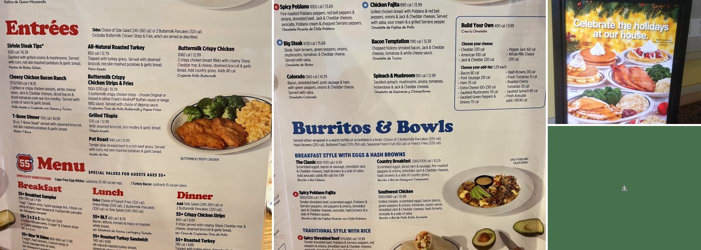 IHOP Menu