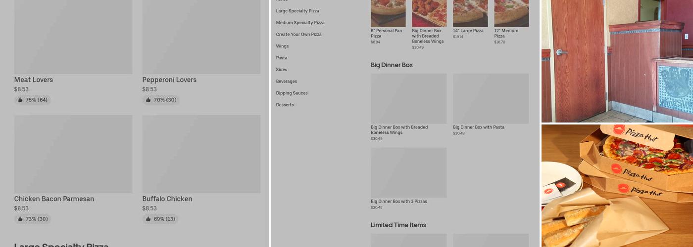 Pizza Hut Menu