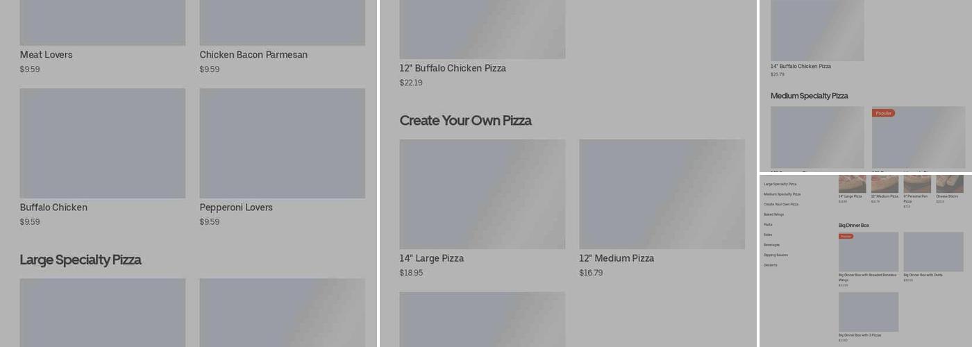 Pizza Hut Menu