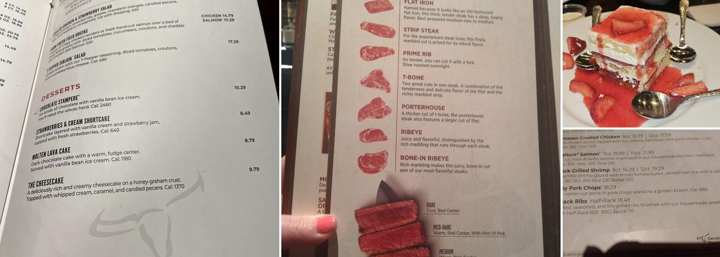 LongHorn Steakhouse Menu