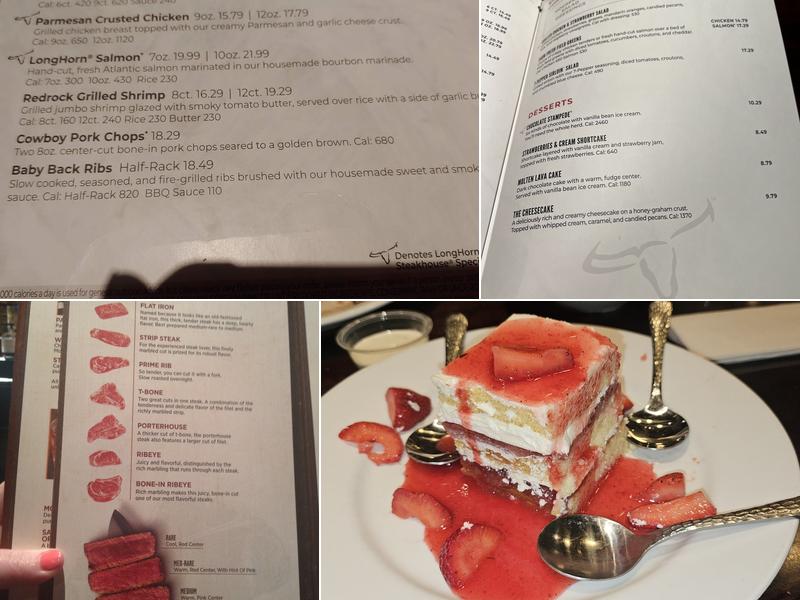 LongHorn Steakhouse Menu