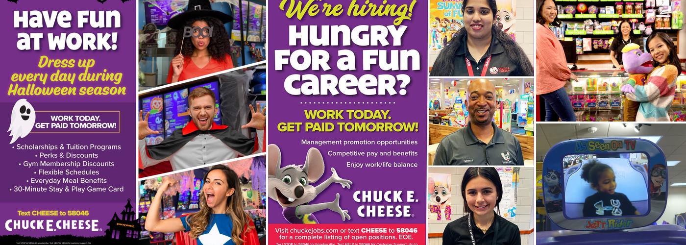 Chuck E. Cheese Menu