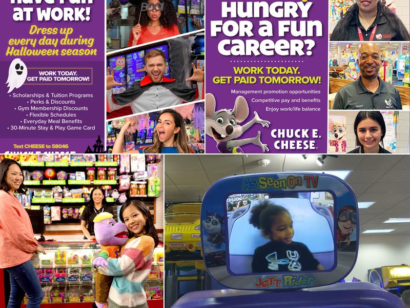 Chuck E. Cheese Menu
