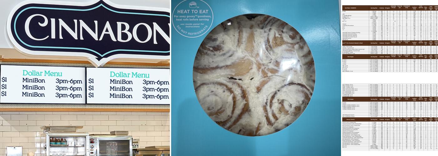 Cinnabon Menu