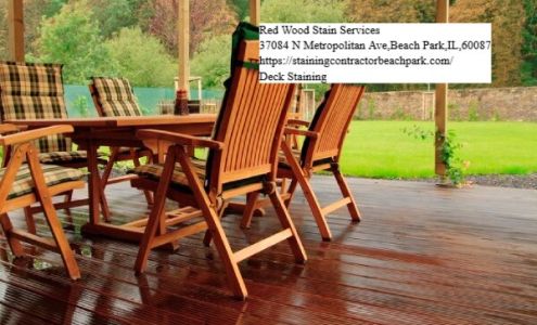 Red Wood Stain Services 37084 N Metropolitan Ave, Beach Park Illinois 60087