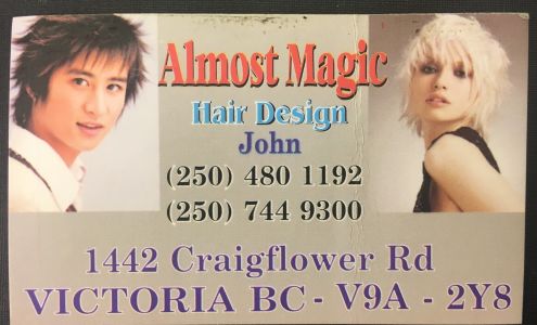 Almost Magic Hair Design Ltd 1442 Craigflower Rd, Victoria British Columbia V9A 7C4