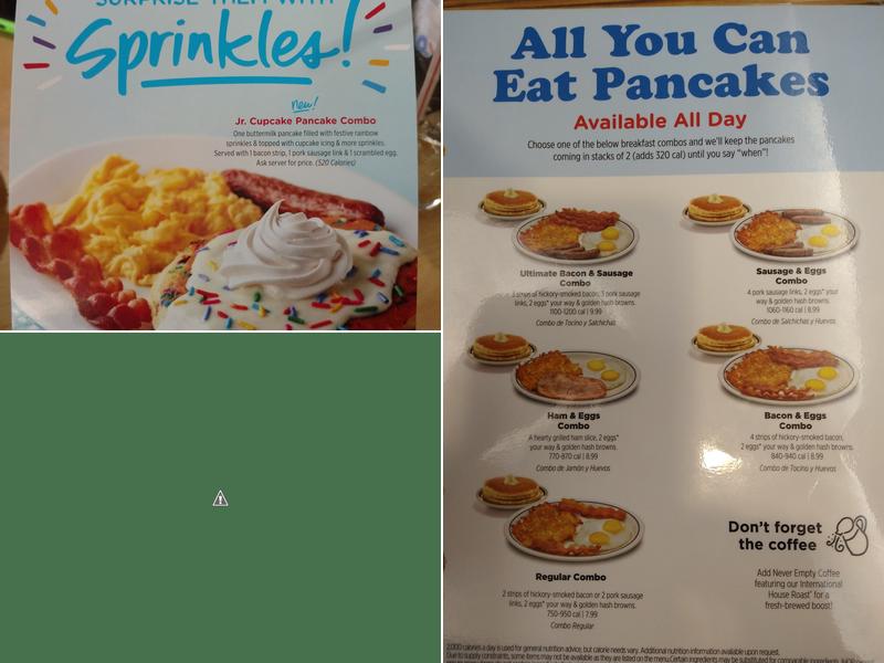 IHOP Menu
