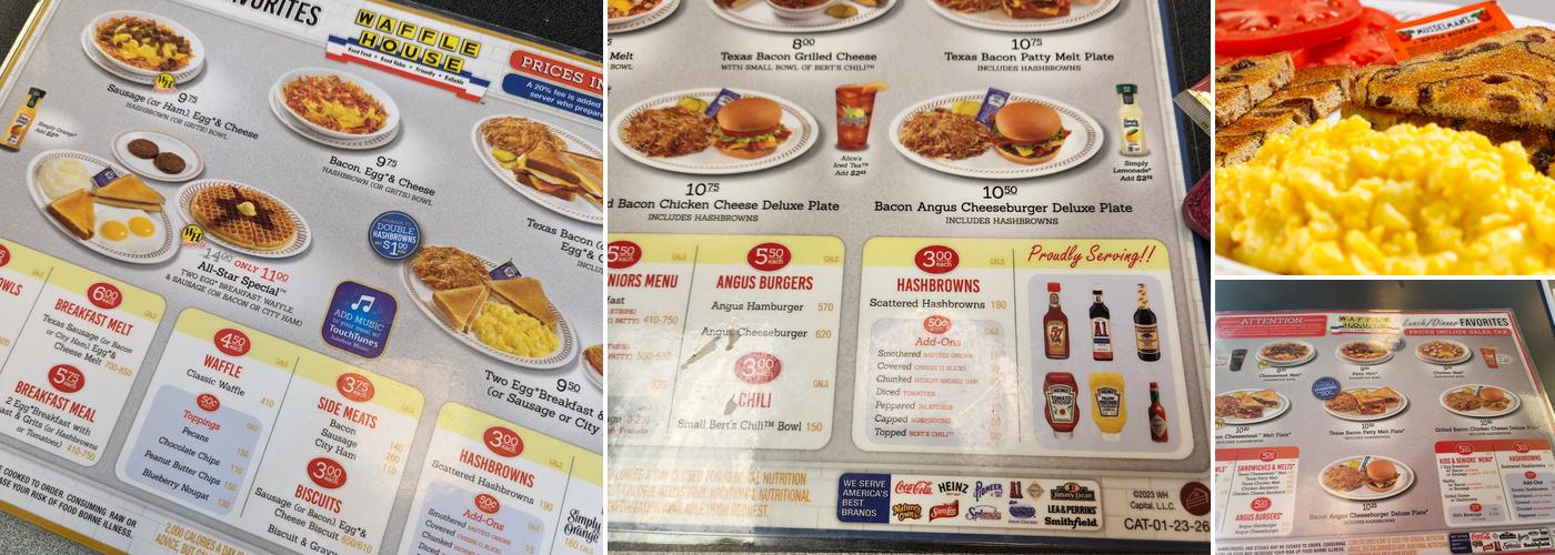 Waffle House Menu