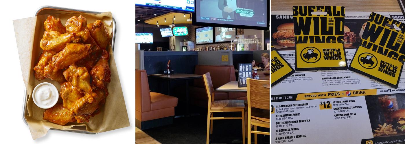 Buffalo Wild Wings Menu
