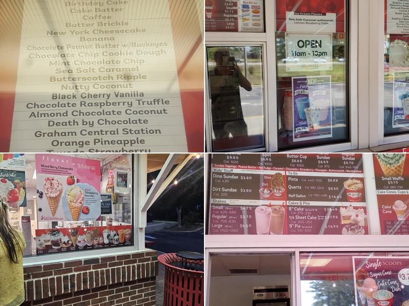 Bruster's Real Ice Cream Menu