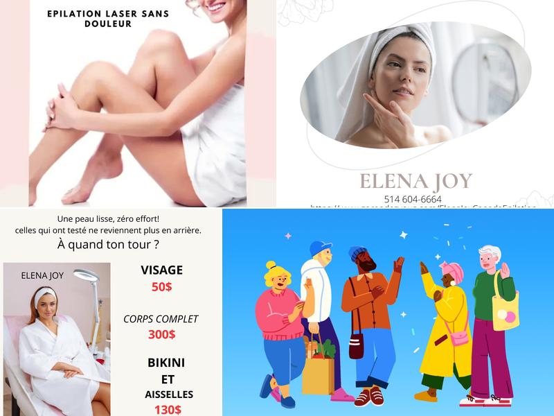 Epilation Laser & Electrolyse Laval - Elena Joy