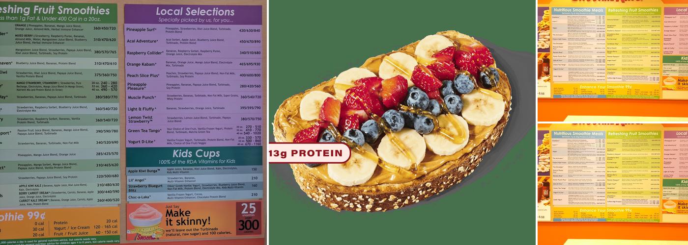 Smoothie King Menu