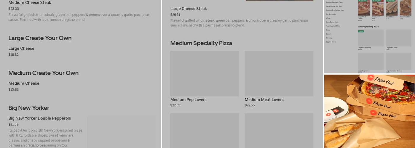 Pizza Hut Menu