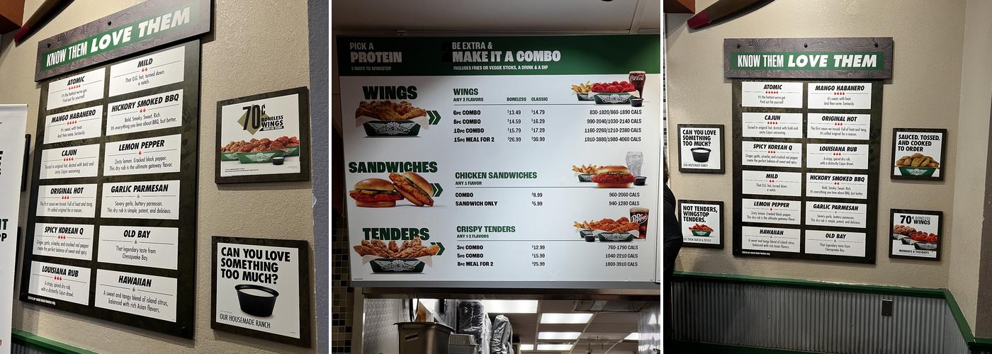 Wingstop Menu