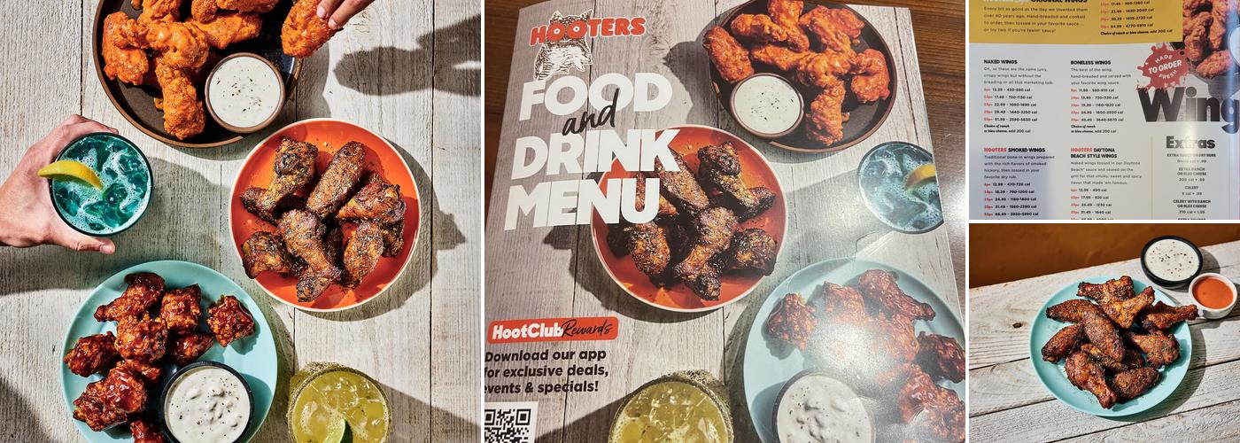 Hooters Menu