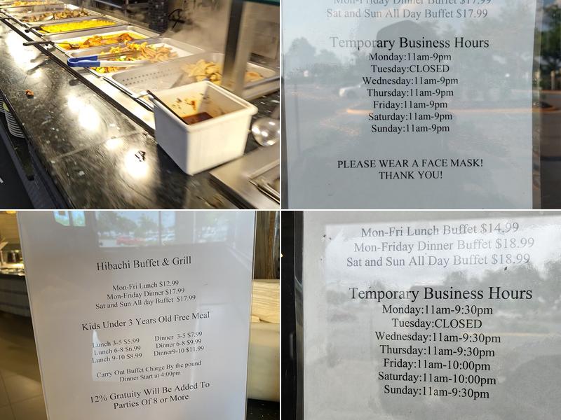 Hibachi Buffet & Grill Menu