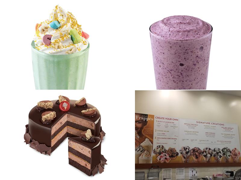 Cold Stone Creamery Menu