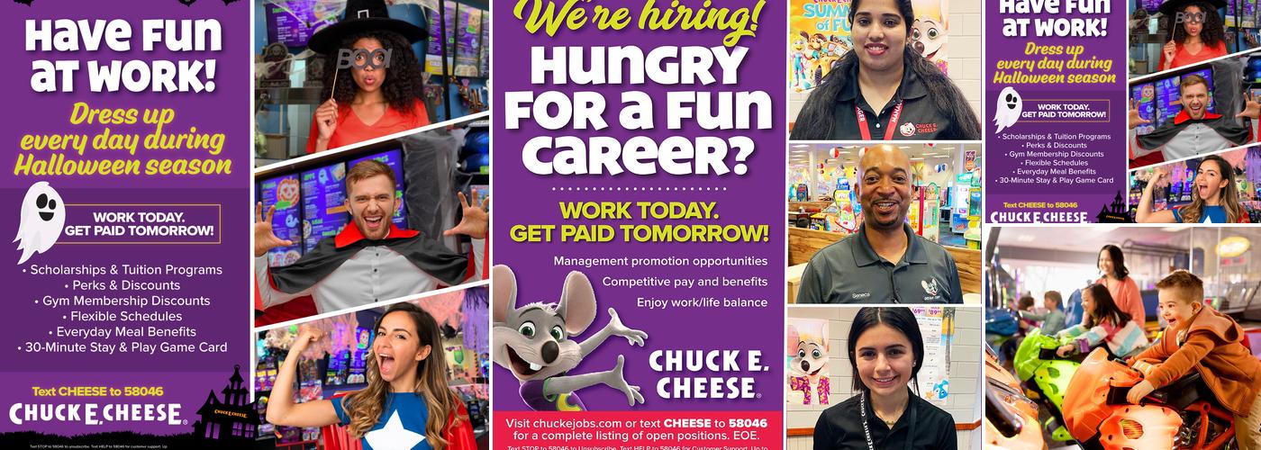 Chuck E. Cheese Menu