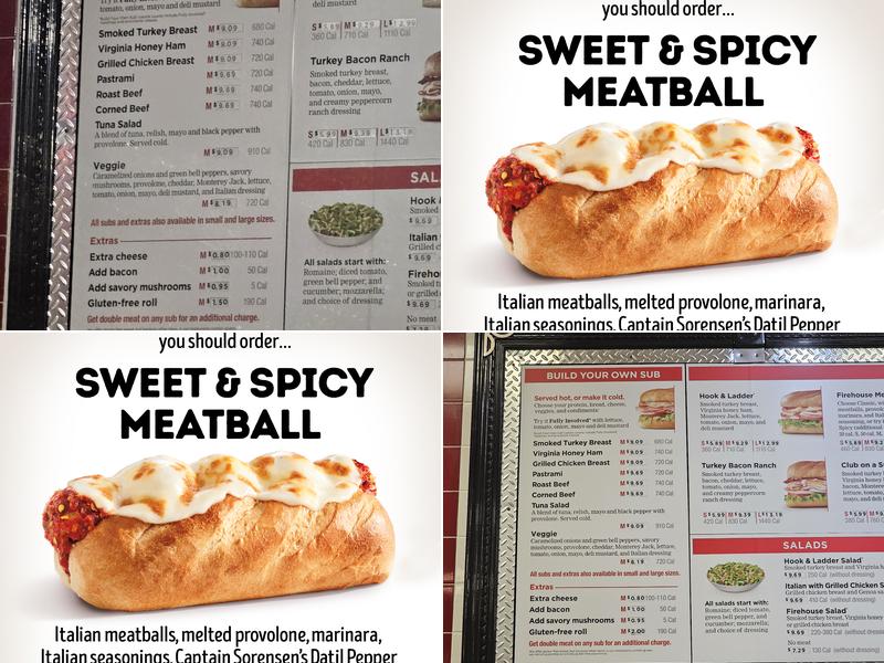 Firehouse Subs One Loudoun Menu