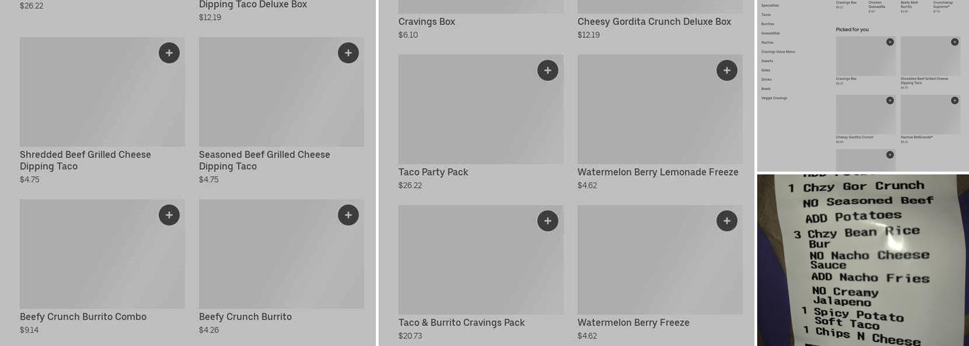 Taco Bell Menu