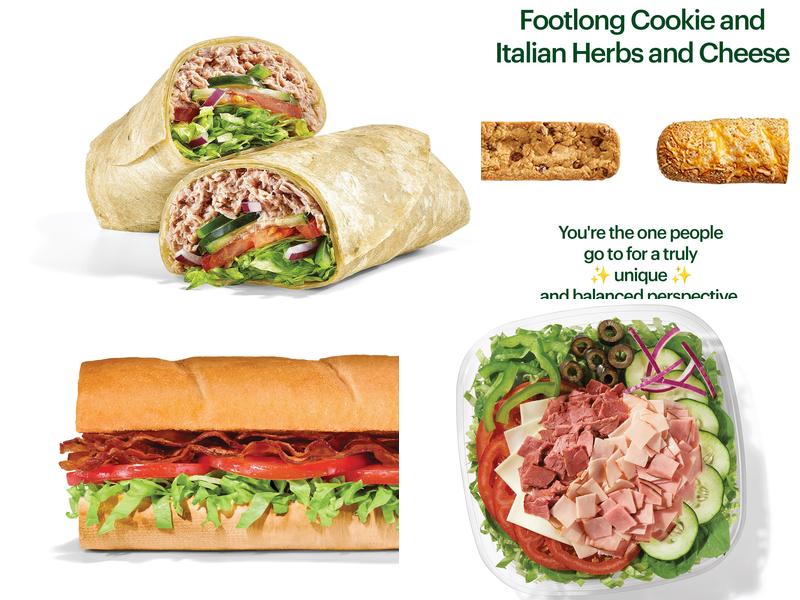 Subway Menu