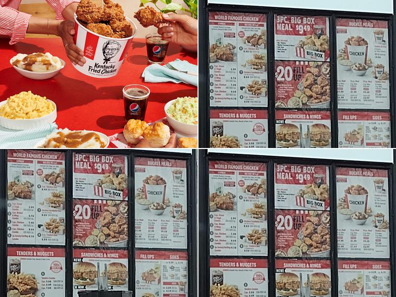KFC Menu
