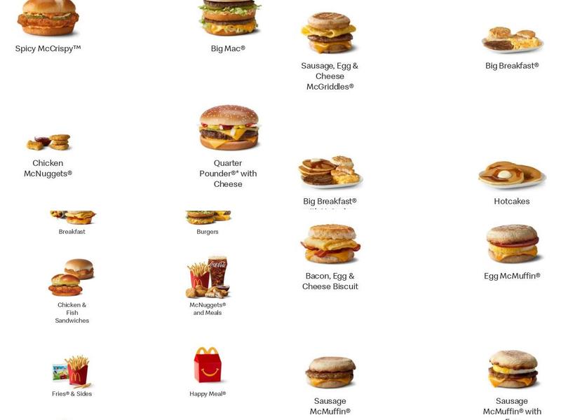 McDonald's Menu