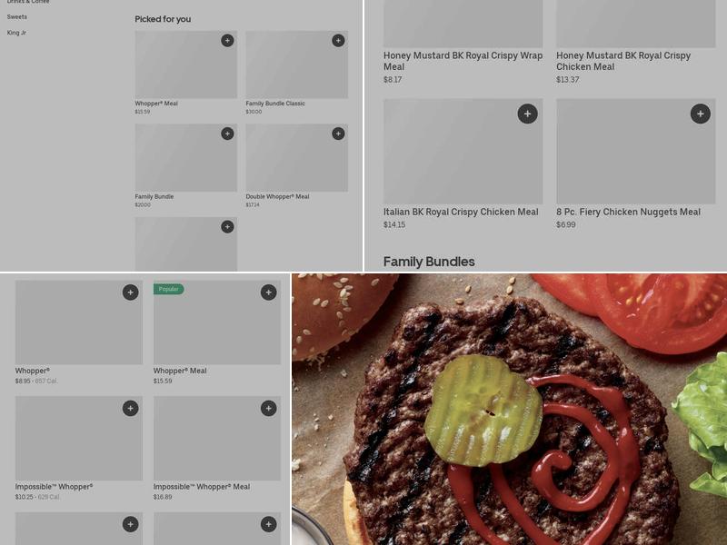 Burger King Menu