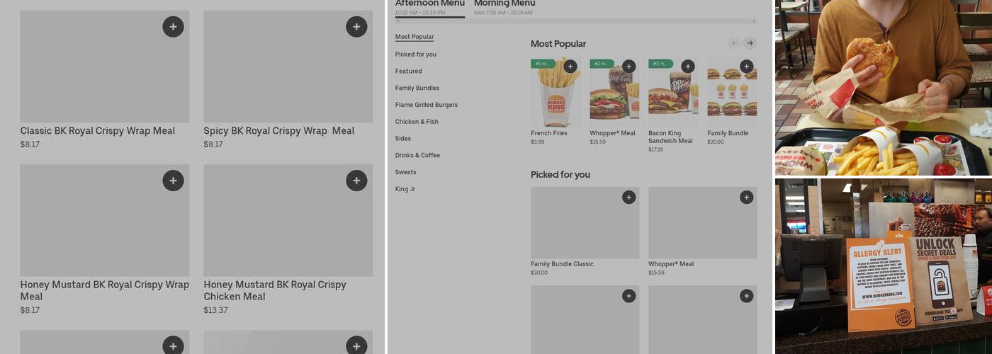 Burger King Menu