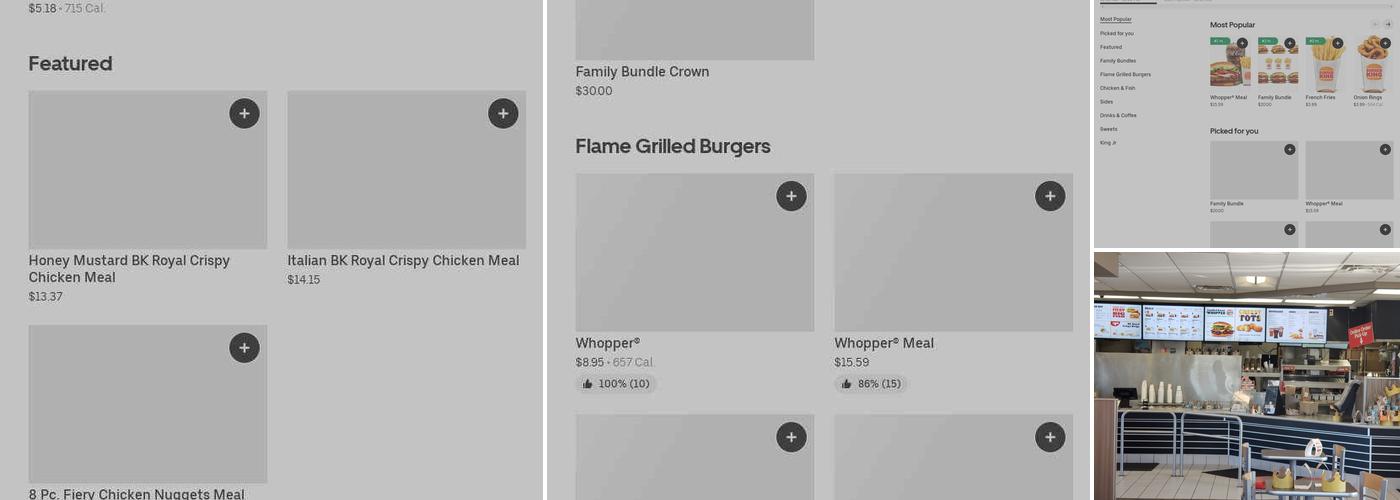 Burger King Menu