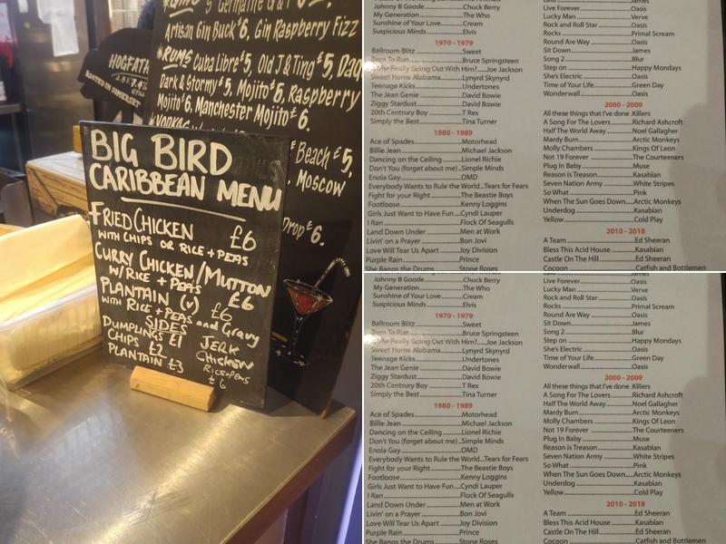 The Blind Tiger Rawtenstall Menu