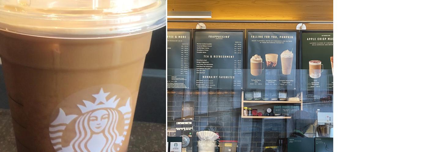 Starbucks Coffee Menu