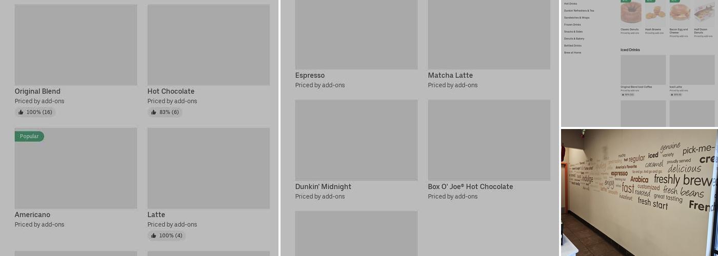 Dunkin' Menu