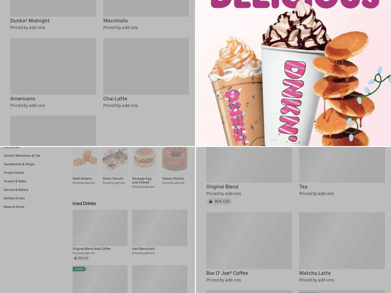 Dunkin' Menu
