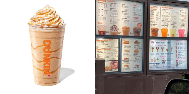 Dunkin' Menu