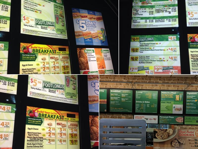 Subway (Phoenix) Menu