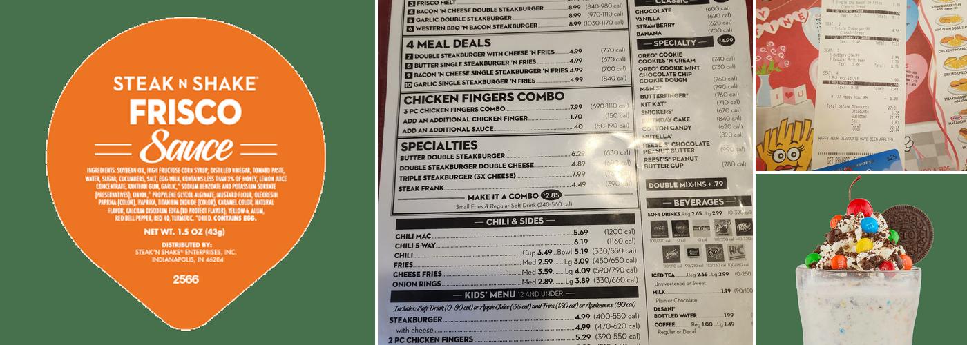 Steak 'n Shake Menu