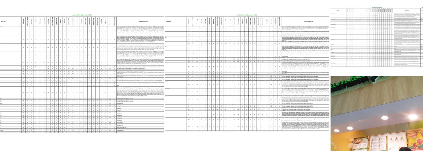 Jamba Menu