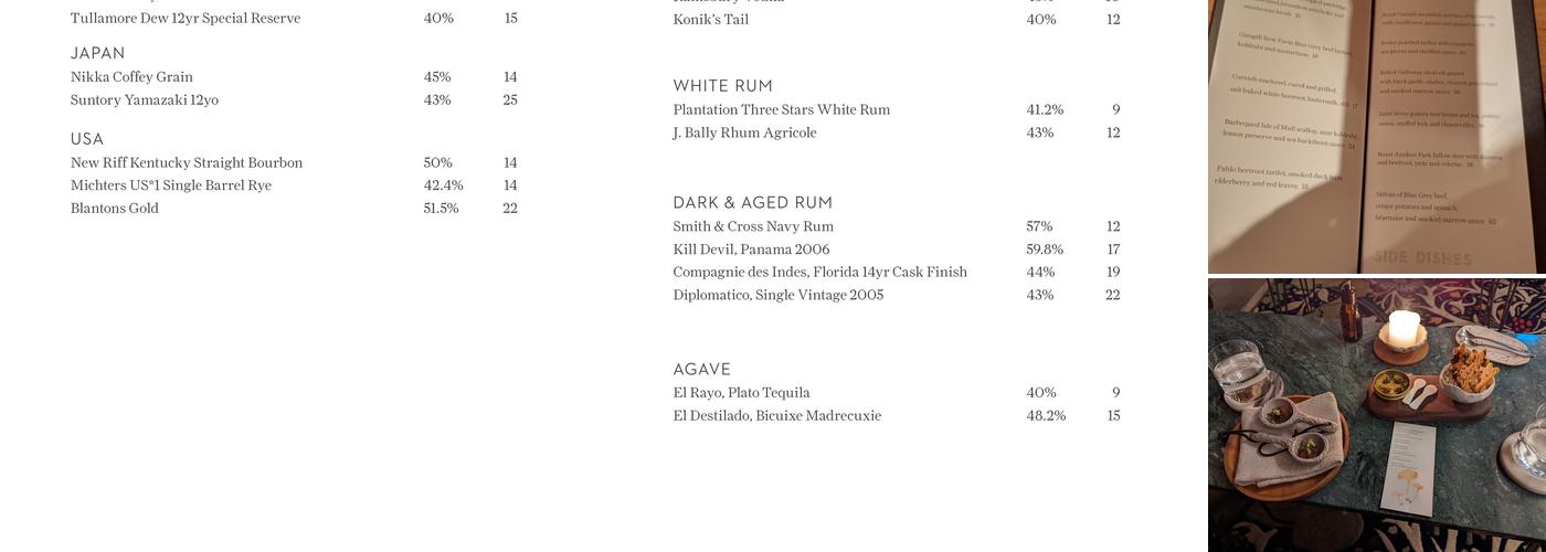 Moor Hall Restaurant with Rooms Menu