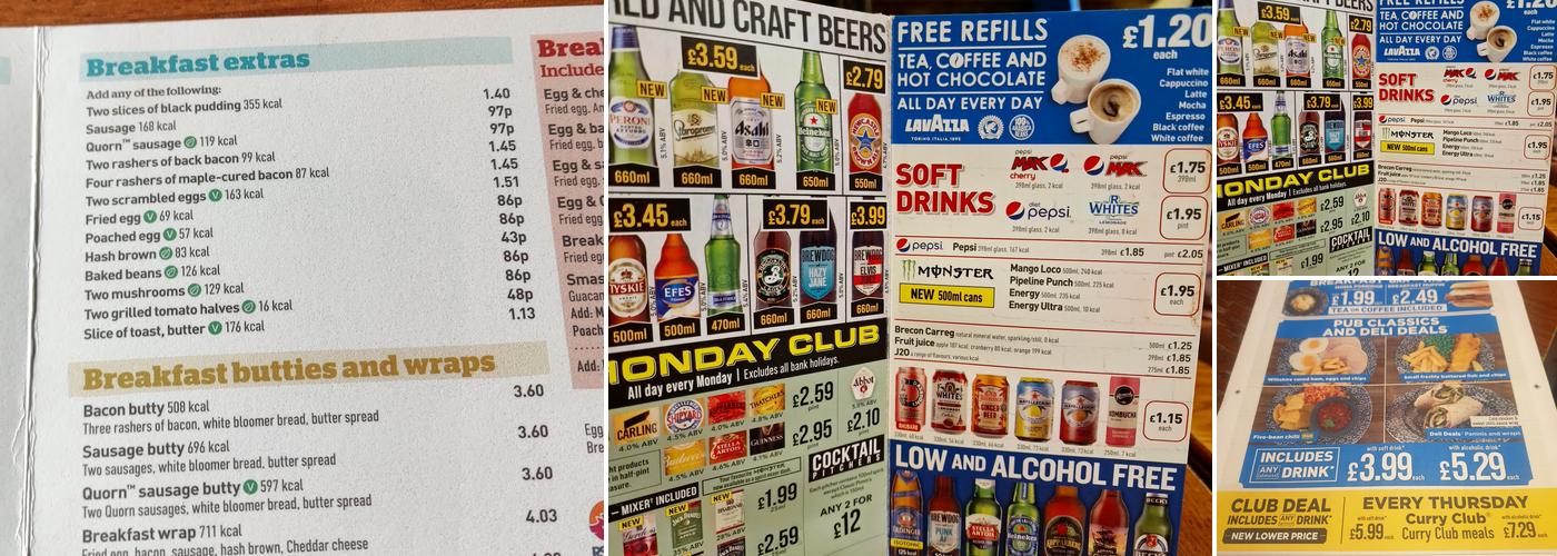 The Gooseberry Bush Menu