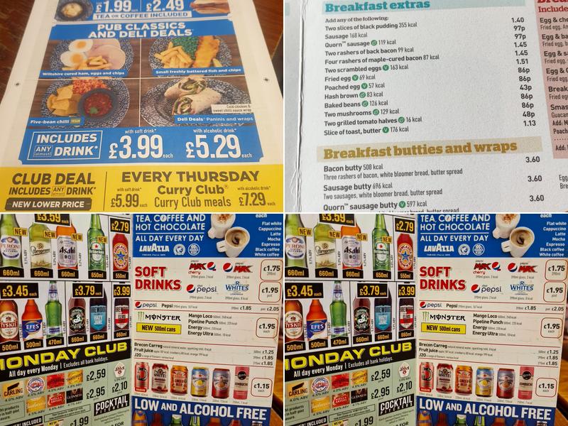 The Gooseberry Bush Menu