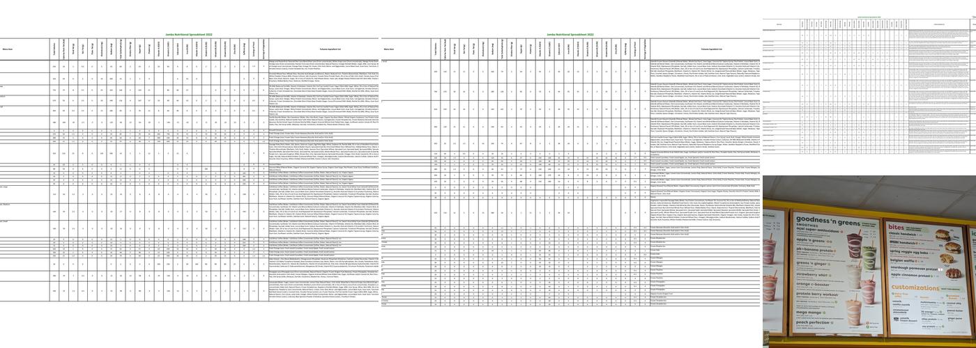 Jamba Menu