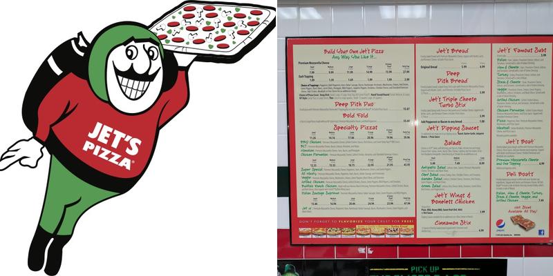 Jet's Pizza Menu
