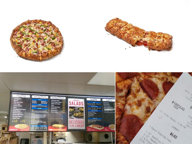 Domino's Pizza Menu
