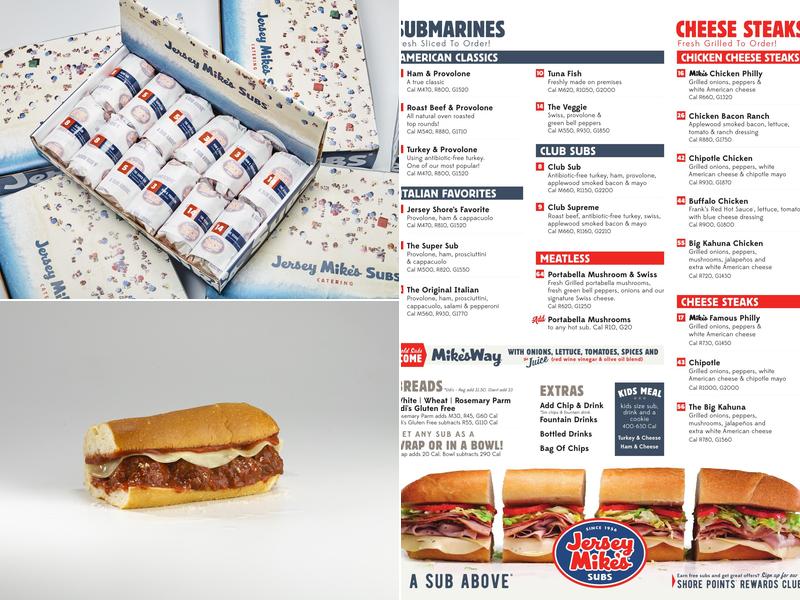 Jersey Mike's Subs Menu