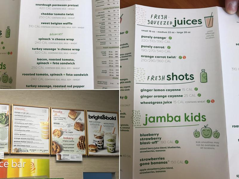 Jamba Menu