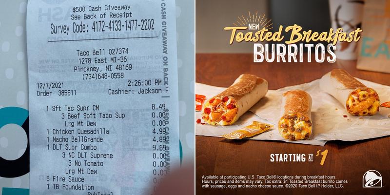 Taco Bell Menu