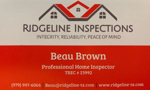 Ridgeline Inspections LLC. 18655 TX-35, Sweeny Texas 77480