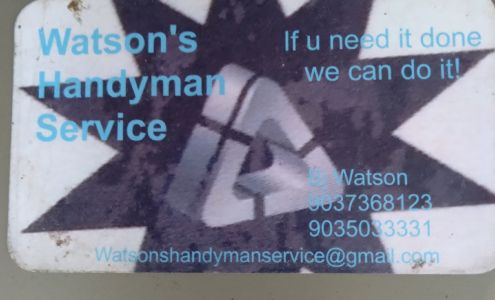 Watson's Handyman Service 2286 Driskell Bridge Rd, Harleton Texas 75651