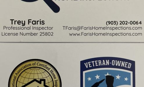 Faris Home Inspections 2109 TX-66, Caddo Mills Texas 75135